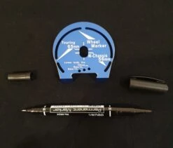 Aluminum Wheel Well Marker For 1:10 Touring M-Chassis Blue With Pen