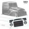 CB024 1/10 Crawler Truck Head BJ40 Body, 313mm TRX4 LOSI AXIAL REDCAT HPI -Toy Model Car Store 49E2DCC3 2748 47D4 8EDD 42D1696164C0