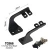 TC866 1/10 Rear Wing Mount, 25x30mm Touring, Drift Tamiya, HPI, Kyosho Body Shell