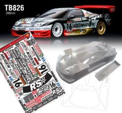 TB826 1/8 NSX On Road Body 298mm X 260mm Mugen