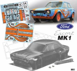Mk1 Escort Bodyshell Kit 190mm GULF