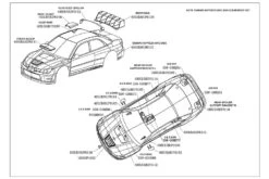 CARISMA SUBARU IMPREZA 2006 WRC CLEAR BODY SET 190MM CA14779 -Toy Model Car Store gallery9