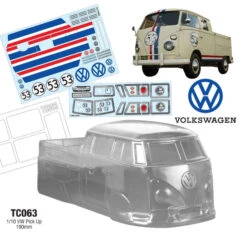 TC063 VW Splitty Pick Up Transporter Tamiya TT01 TT02
