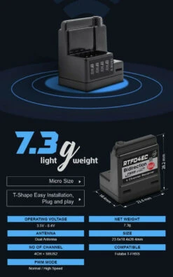 Futaba T-FHSS 4 Channel Compatible Internal Antenna Receiver With SBUS UK T FHSS